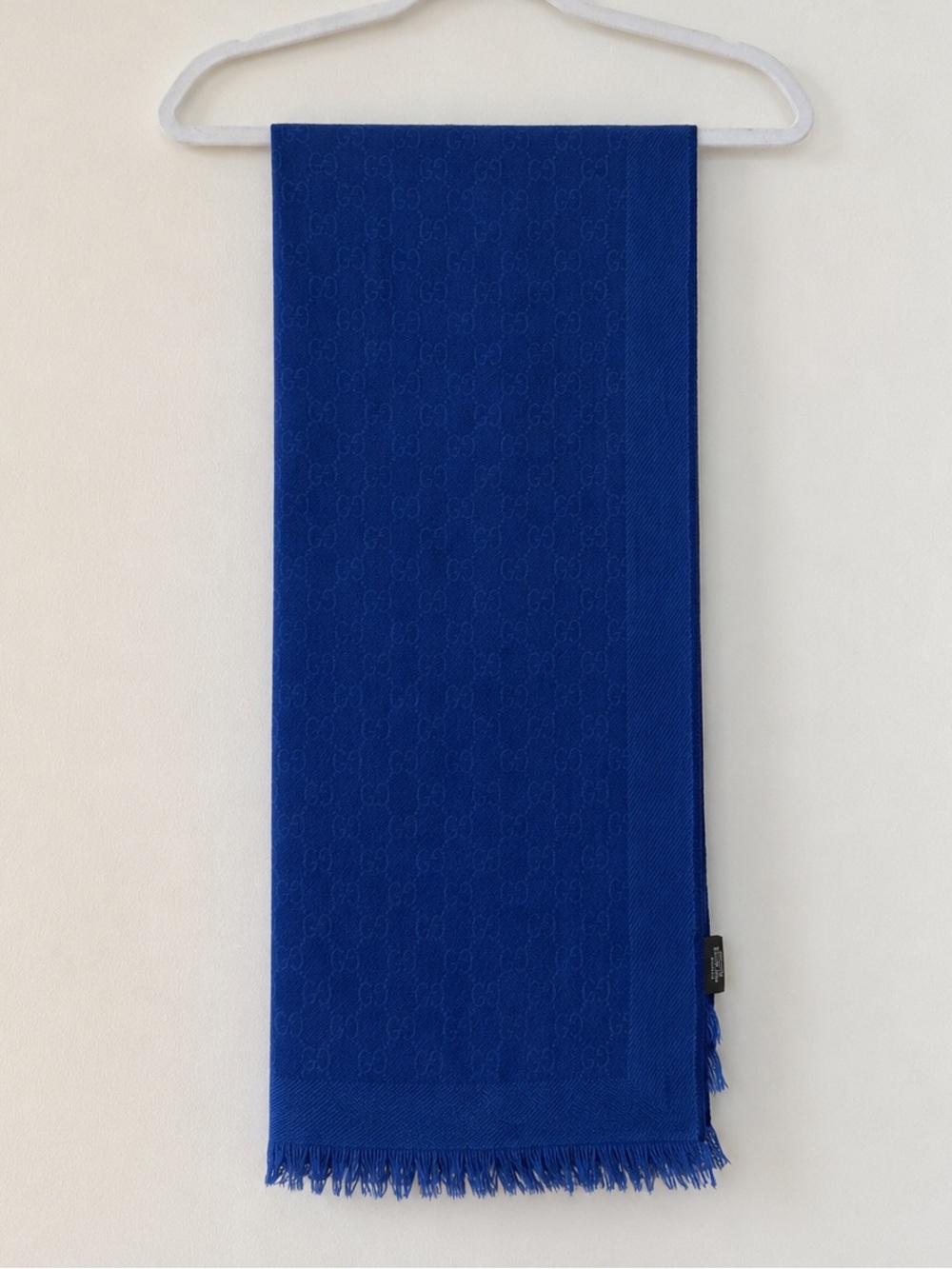New Gucci Royal Blue Scarf